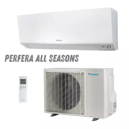 Perfera All Seasons climatizzatore Daikin monosplit ad elevata efficienza energetica con tripla classe A per raffrescamento e riscaldamento, refrigerante R32