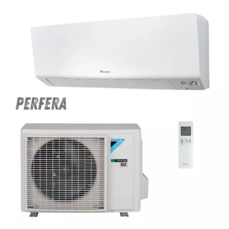 Perfera climatizzatore Daikin monosplit ad elevata efficienza energetica con tripla classe A per raffrescamento e riscaldamento, refrigerante R32