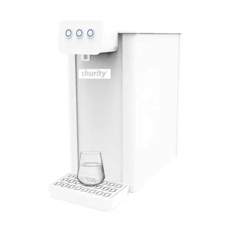 Shurity Kansas 15 Bianco Refrigeratore acqua con filtrazione e posizionamento Soprabanco per Uso Domestico con produttività da 15lt/h