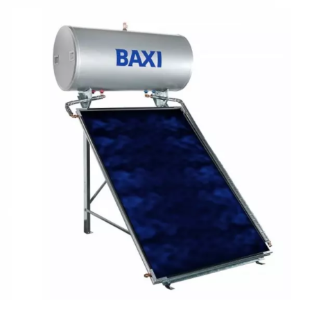 Solare 150 litri Baxi Sistema Termico a circolazione naturale per la produzione di acqua calda sanitaria con bollitore da 150 litri ed un collettore Mediterraneo Slim