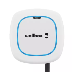 Pulsar Max Bianca caricabatterie Wallbox per veicoli elettrici con sistema di ricarica intelligente e veloce, consumi energetici ridotti, connettività Wifi e Bluetooth