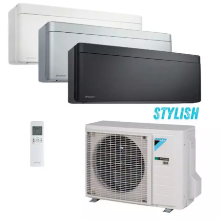 Stylish climatizzatore Daikin ad aria con split a parete in pompa di calore e tripla classe A sia per raffrescamento che riscaldamento