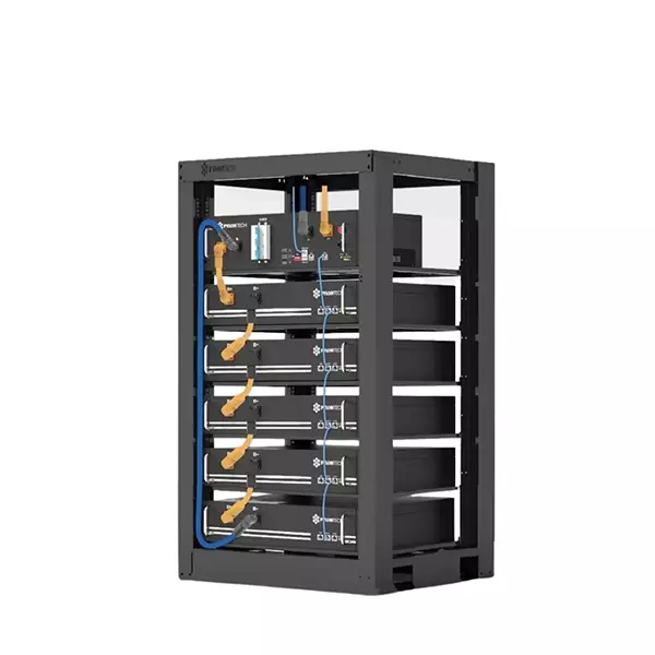 Powercube X1 12 Sistema di accumulo da 12 kWh Pylontech dotato di cinque batterie in alta tensione da 2.4 kWh con relativo BMS sistemati su struttura a Rack