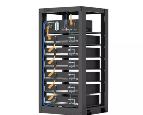 Powercube X1 14.4 Sistema di accumulo da 14,4 kWh Pylontech dotato di sei batterie in alta tensione da 2.4 kWh con relativo BMS sistemati su struttura a Rack