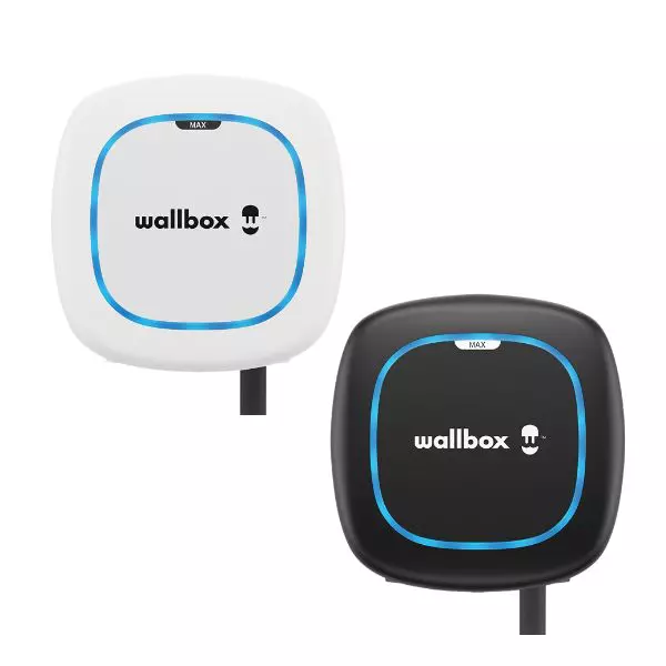 Wallbox Pulsar Max 7.4 con sistema di ricarica intelligente e veloce, potenza di ricarica da 7,4 kW per monofase, presa T2 e cavo da 5 metri