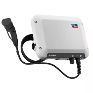 SMA EV CHARGER stazione di ricarica con potenza fino a 7,4 kW in monofase e 22 kW in trifase compatibile con tutti i veicoli elettrici