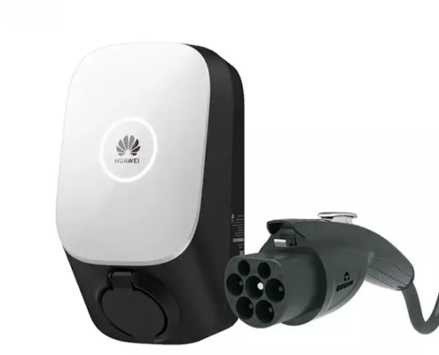 Wallbox SCharger Huawei da 7,4kW in Monofase (AC 7.4) e 22kW in trifase (AC 22) Fusion Charge per la ricarica di veicoli elettrici alimentati a batteria con presa di tipo 2