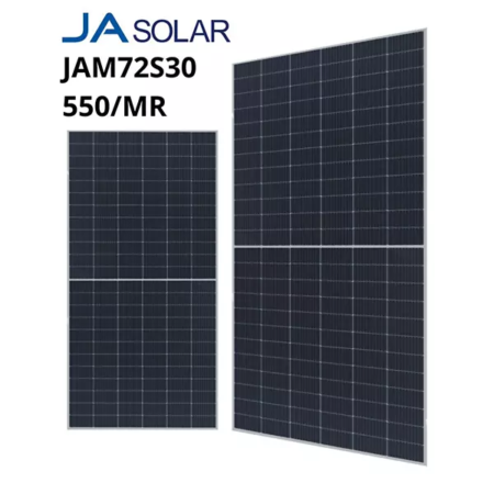 JA SOLAR JAM72S30 550/MR Modulo fotovoltaico Monocristallino da 550 W di tipo monofacciale con celle PERC ad alta efficienza