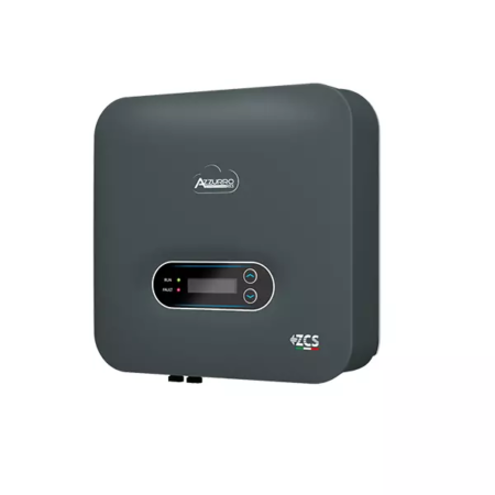 Inverter di stringa monofase (1PH) ZCS AZZURRO serie TLM-V3 con potenze da 3kW (3000TLM) / 3,68kW (3680TLM) / 4kW (4000TLM) / 4,6kW (4600TLM) / 5kW (5000TLM) / 6kW (6000TLM) dotati di doppio canale MPPT e ideale per impianti fotovoltaici residenziali o commerciali di piccola e media dimensione