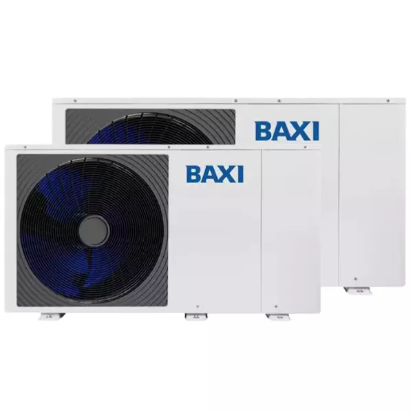 Pompa di Calore aria-acqua monoblocco auriga trifase Baxi con tecnologia DC Inverter ad alto range di modulazione, refrigerante R32