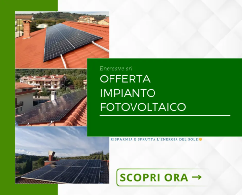 Impianto fotovoltaico a partire da € 4.500,00 Chiavi in mano, approfitta subito dell'offerta o delle promozioni in corso e richiedi il tuo preventivo gratuito.