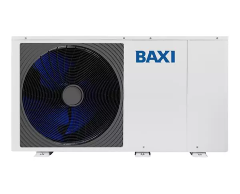 Pompa di Calore aria-acqua auriga trifase 12T 16T Baxi con tecnologia DC Inverter ad alto range di modulazione, refrigerante R32