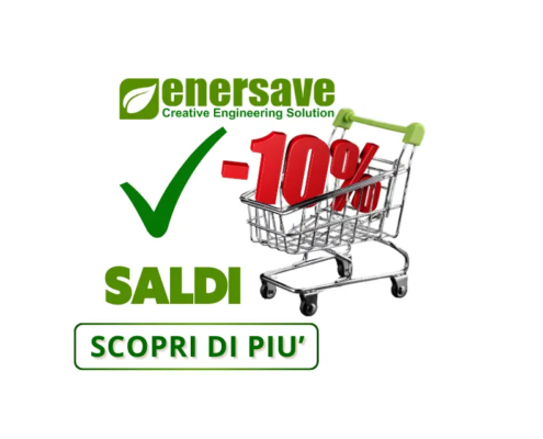 Saldi Green a Gennaio con Enersave, sconto del 10% su tutti i nostri servizi per iniziare con un carico di energia nuova da Offerte Enersave valida fino al 31 Gennaio 2025