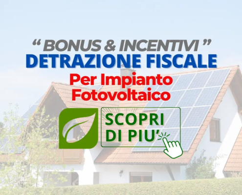 Grazie al Bonus Ristrutturazioni, è possibile ottenere una detrazione fiscale del 50% sull’installazione di un impianto fotovoltaico.